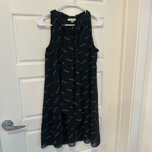 Calvin Klein Black Logo Mini Dress
